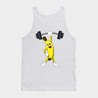 Banana at Strength training with Barbell Tank Top